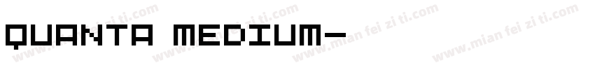 Quanta Medium字体转换